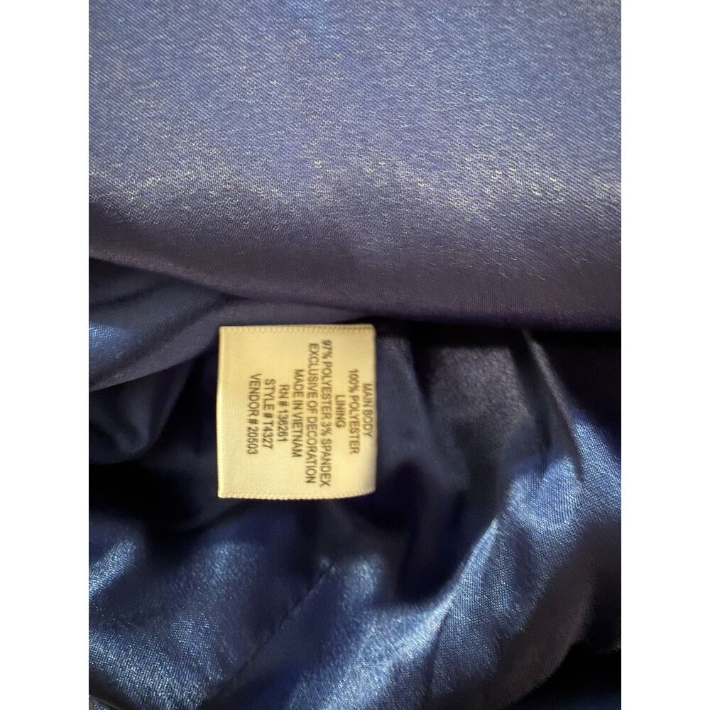 Spiegel Blue 80% Wool Blend Long Overcoat Womens Size 14 NEW - Picture 10 of 10